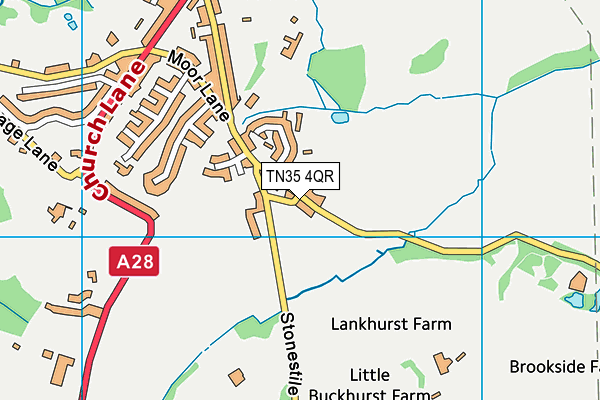 TN35 4QR map - OS VectorMap District (Ordnance Survey)