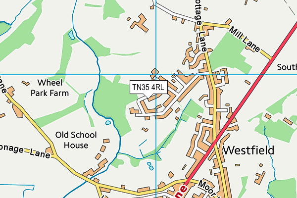 TN35 4RL map - OS VectorMap District (Ordnance Survey)