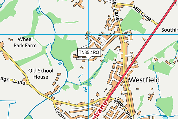 TN35 4RQ map - OS VectorMap District (Ordnance Survey)