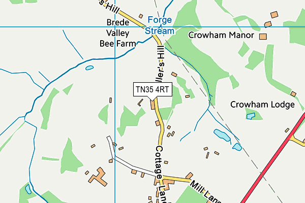 TN35 4RT map - OS VectorMap District (Ordnance Survey)