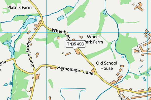 TN35 4SG map - OS VectorMap District (Ordnance Survey)