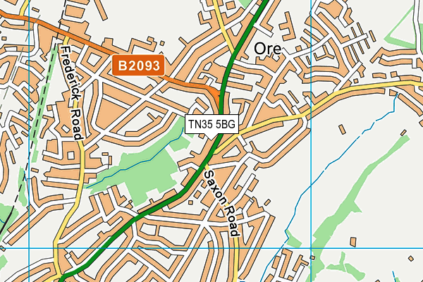 TN35 5BG map - OS VectorMap District (Ordnance Survey)