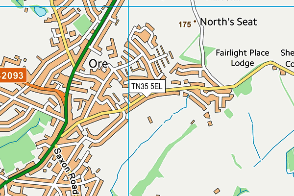 TN35 5EL map - OS VectorMap District (Ordnance Survey)