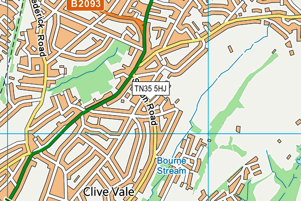 TN35 5HJ map - OS VectorMap District (Ordnance Survey)