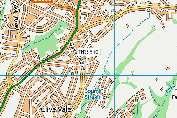 TN35 5HQ map - OS VectorMap District (Ordnance Survey)