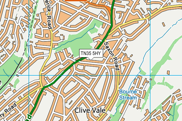 TN35 5HY map - OS VectorMap District (Ordnance Survey)