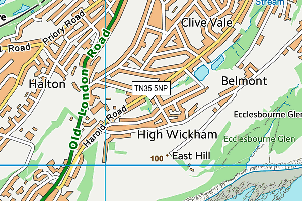 TN35 5NP map - OS VectorMap District (Ordnance Survey)