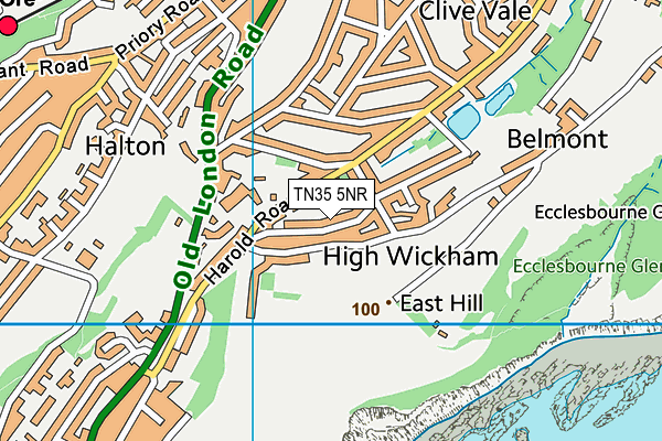 TN35 5NR map - OS VectorMap District (Ordnance Survey)