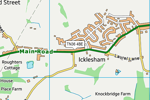 TN36 4BE map - OS VectorMap District (Ordnance Survey)