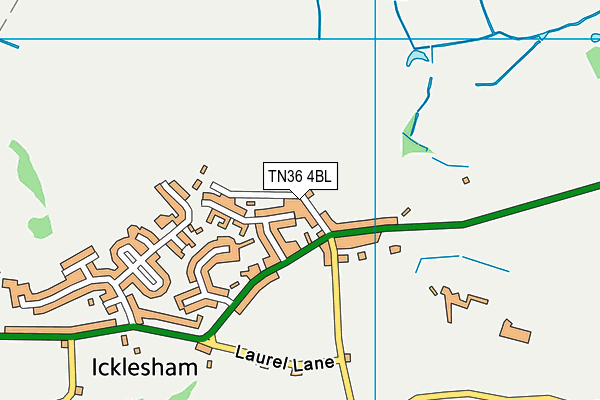 TN36 4BL map - OS VectorMap District (Ordnance Survey)