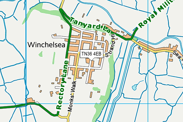 TN36 4EB map - OS VectorMap District (Ordnance Survey)
