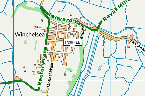TN36 4EE map - OS VectorMap District (Ordnance Survey)