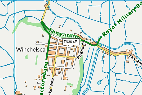 TN36 4EJ map - OS VectorMap District (Ordnance Survey)