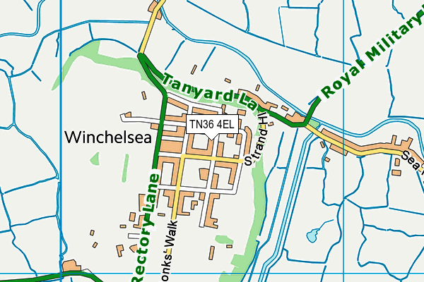 TN36 4EL map - OS VectorMap District (Ordnance Survey)