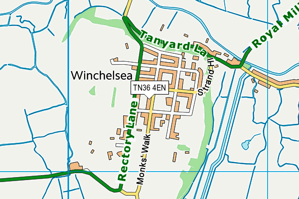 TN36 4EN map - OS VectorMap District (Ordnance Survey)
