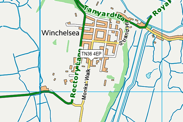 TN36 4EP map - OS VectorMap District (Ordnance Survey)