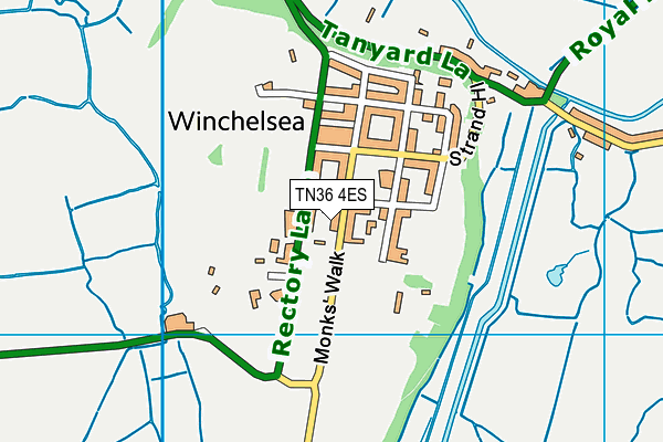 TN36 4ES map - OS VectorMap District (Ordnance Survey)