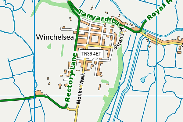 TN36 4ET map - OS VectorMap District (Ordnance Survey)