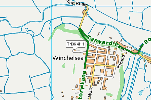 TN36 4HH map - OS VectorMap District (Ordnance Survey)