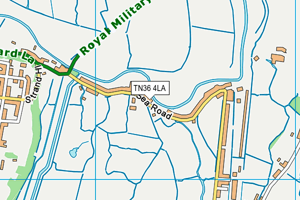 TN36 4LA map - OS VectorMap District (Ordnance Survey)