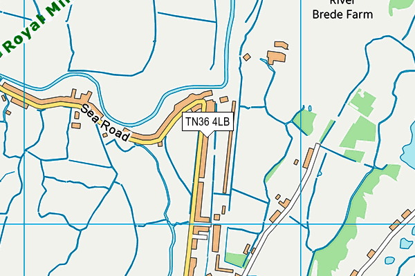 TN36 4LB map - OS VectorMap District (Ordnance Survey)