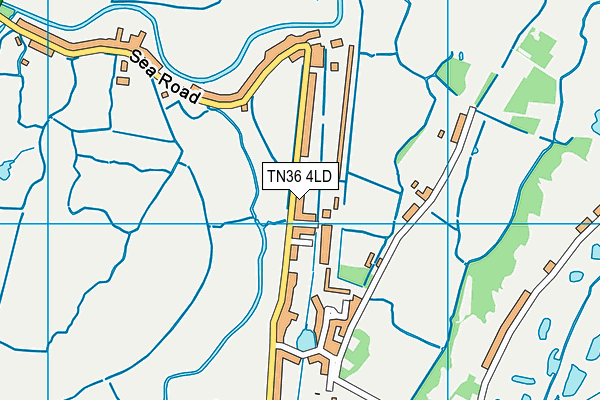 TN36 4LD map - OS VectorMap District (Ordnance Survey)