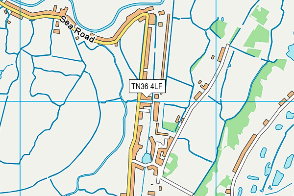 TN36 4LF map - OS VectorMap District (Ordnance Survey)