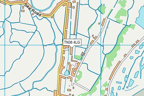 TN36 4LG map - OS VectorMap District (Ordnance Survey)