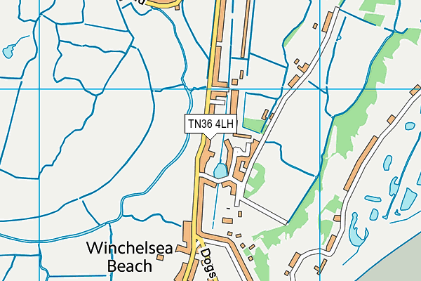 TN36 4LH map - OS VectorMap District (Ordnance Survey)