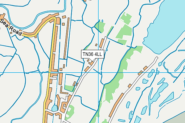 TN36 4LL map - OS VectorMap District (Ordnance Survey)