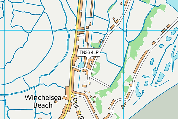 TN36 4LP map - OS VectorMap District (Ordnance Survey)