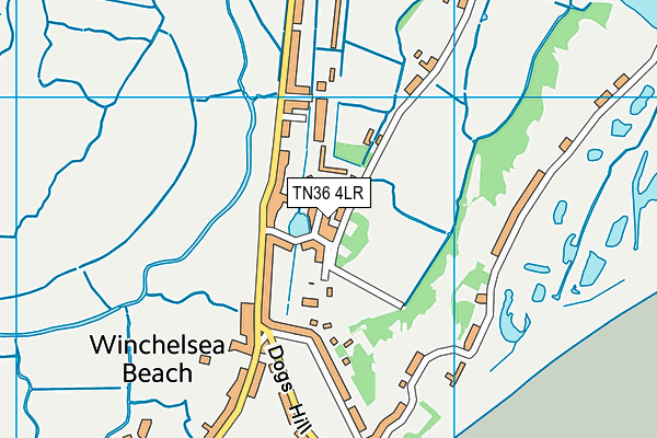 TN36 4LR map - OS VectorMap District (Ordnance Survey)
