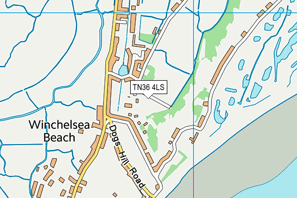 TN36 4LS map - OS VectorMap District (Ordnance Survey)