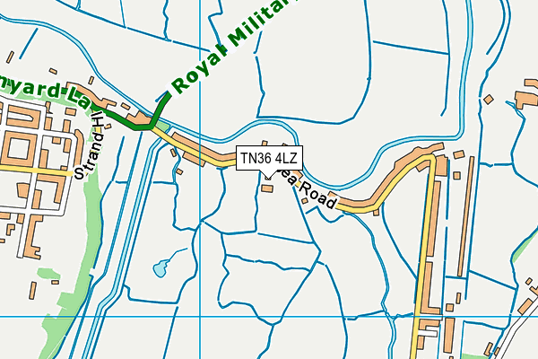 TN36 4LZ map - OS VectorMap District (Ordnance Survey)