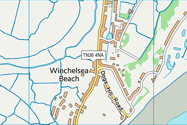 TN36 4NA map - OS VectorMap District (Ordnance Survey)