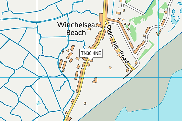 TN36 4NE map - OS VectorMap District (Ordnance Survey)