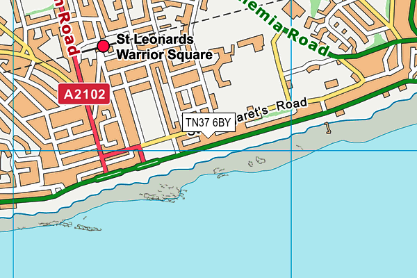 TN37 6BY map - OS VectorMap District (Ordnance Survey)