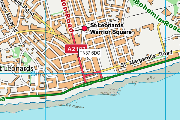 Map of 10 WESTERN ROAD MANAGEMENT CO (ST LEONARDS) LIMITED at district scale