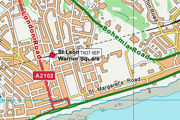 TN37 6EP map - OS VectorMap District (Ordnance Survey)