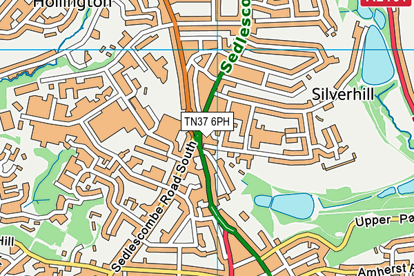 TN37 6PH map - OS VectorMap District (Ordnance Survey)