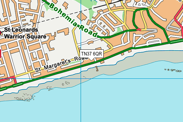 TN37 6QR map - OS VectorMap District (Ordnance Survey)