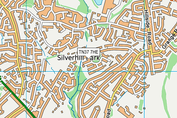 TN37 7HE map - OS VectorMap District (Ordnance Survey)