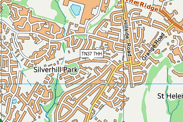 TN37 7HH map - OS VectorMap District (Ordnance Survey)