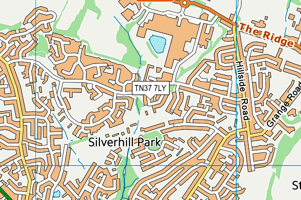 TN37 7LY map - OS VectorMap District (Ordnance Survey)