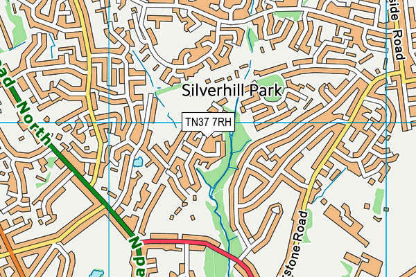 TN37 7RH map - OS VectorMap District (Ordnance Survey)