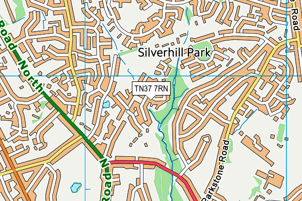 TN37 7RN map - OS VectorMap District (Ordnance Survey)