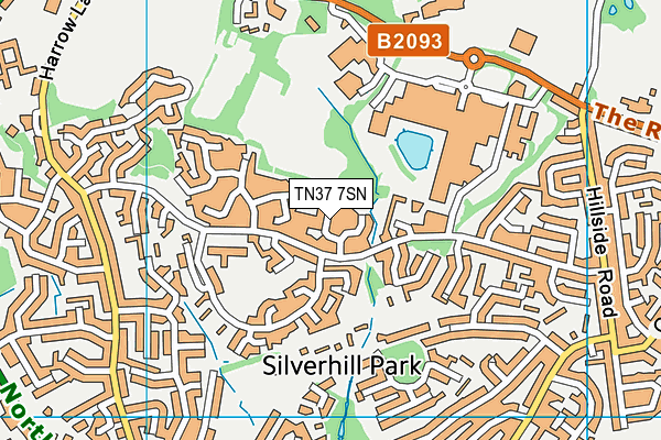 TN37 7SN map - OS VectorMap District (Ordnance Survey)