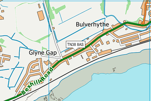 Bulverhythe Recreation Ground map (TN38 8AS) - OS VectorMap District (Ordnance Survey)