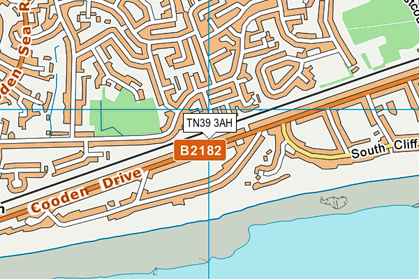 TN39 3AH map - OS VectorMap District (Ordnance Survey)