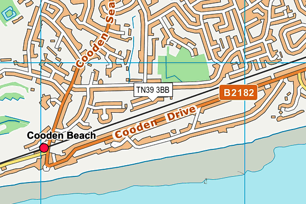 TN39 3BB map - OS VectorMap District (Ordnance Survey)